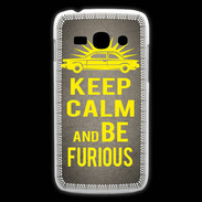 Coque Samsung Galaxy Ace3 Keep Calm and Be Furious Gris