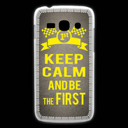 Coque Samsung Galaxy Ace3 Keep Calm and Be the First Gris