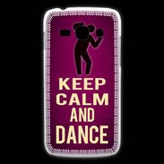 Coque Samsung Galaxy Ace3 Keep Calm and Dance Rose