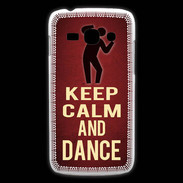 Coque Samsung Galaxy Ace3 Keep Calm and Dance Rouge