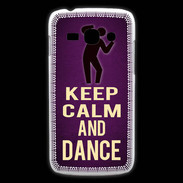 Coque Samsung Galaxy Ace3 Keep Calm and Dance Violet