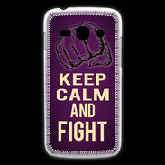 Coque Samsung Galaxy Ace3 Keep Calm and Fight Violet