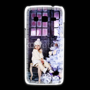 Coque Samsung Galaxy Express2 Sapin de Noël et petite fille