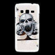 Coque Samsung Galaxy Express2 Carte tête de mort trèfle