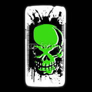 Coque Samsung Galaxy Express2 Tête de mort en vert et noir