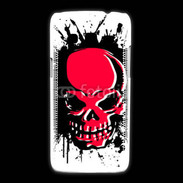 Coque Samsung Galaxy Express2 Tête de Mort en Rouge et Noir