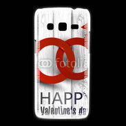 Coque Samsung Galaxy Express2 Saint valentin sur fond bois