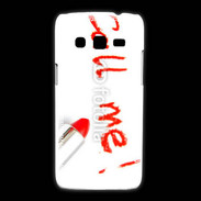 Coque Samsung Galaxy Express2 Call me en rouge à lèvres