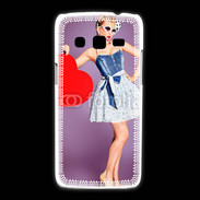 Coque Samsung Galaxy Express2 femme glamour coeur style betty boop