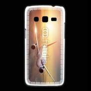 Coque Samsung Galaxy Express2 Avion de ligne au coucher de soleil