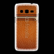 Coque Samsung Galaxy Express2 Effet cuir avec zippe