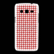 Coque Samsung Galaxy Express2 Effet vichy rouge et blanc