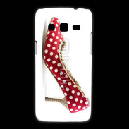 Coque Samsung Galaxy Express2 escarpin petits pois