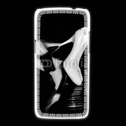 Coque Samsung Galaxy Express2 Escarpin blanc sur piano