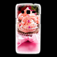 Coque Samsung Galaxy Express2 Cupcake et ruban rose