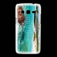 Coque Samsung Galaxy Express2 Belle plage avec tortue