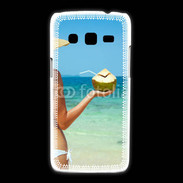 Coque Samsung Galaxy Express2 Cocktail noix de coco sur la plage 5