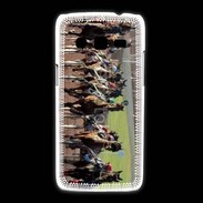 Coque Samsung Galaxy Express2 Arrivée de course de trot en sulky