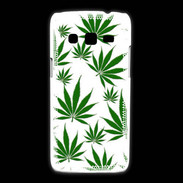 Coque Samsung Galaxy Express2 Feuille de cannabis sur fond blanc