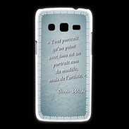 Coque Samsung Galaxy Express2 Portrait Ame Turquoise Citation Oscar Wilde
