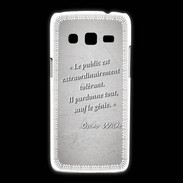 Coque Samsung Galaxy Express2 Public génie Gris Citation Oscar Wilde