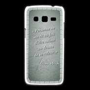 Coque Samsung Galaxy Express2 Survie valeur Vert Citation Oscar Wilde