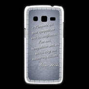 Coque Samsung Galaxy Express2 Sympathiser Bleu Citation Oscar Wilde