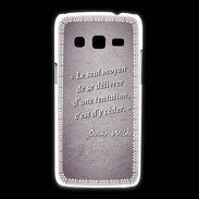 Coque Samsung Galaxy Express2 Tentation Violet Citation Oscar Wilde