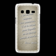 Coque Samsung Galaxy Express2 Toujours amoureux Sepia Citation Oscar Wilde