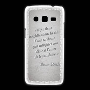 Coque Samsung Galaxy Express2 Tragédie Gris Citation Oscar Wilde