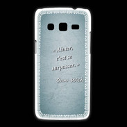 Coque Samsung Galaxy Express2 Aimer Turquoise Citation Oscar Wilde