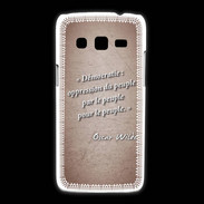 Coque Samsung Galaxy Express2 Démocratie Rouge Citation Oscar Wilde