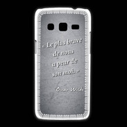 Coque Samsung Galaxy Express2 Brave Noir Citation Oscar Wilde