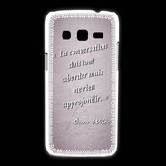 Coque Samsung Galaxy Express2 La conversation Rose Citation Oscar Wilde