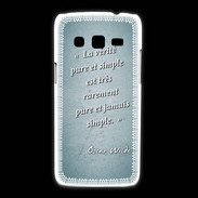 Coque Samsung Galaxy Express2 Vérité pure Turquoise Citation Oscar Wilde