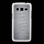 Coque Samsung Galaxy Express2 Ame nait Noir Citation Oscar Wilde