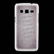 Coque Samsung Galaxy Express2 Ame nait Violet Citation Oscar Wilde