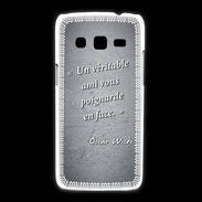 Coque Samsung Galaxy Express2 Ami poignardée Noir Citation Oscar Wilde