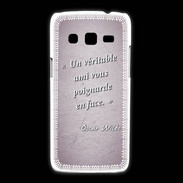 Coque Samsung Galaxy Express2 Ami poignardée Rose Citation Oscar Wilde