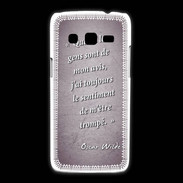 Coque Samsung Galaxy Express2 Avis gens violet Citation Oscar Wilde