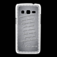 Coque Samsung Galaxy Express2 Bons heureux Noir Citation Oscar Wilde