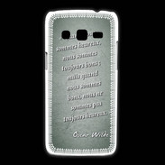 Coque Samsung Galaxy Express2 Bons heureux Vert Citation Oscar Wilde