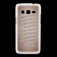Coque Samsung Galaxy Express2 Bons heureux Rouge Citation Oscar Wilde