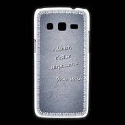 Coque Samsung Galaxy Express2 Aimer Bleu Citation Oscar Wilde