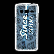 Coque Samsung Galaxy Express2 Since crane bleu 2000