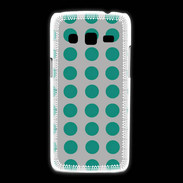 Coque Samsung Galaxy Express2 pois gris & turquoise