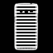 Coque Samsung Galaxy Express2 rayures noires et blanches
