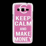 Coque Samsung Galaxy Express2 Keep Calm Make money Rose