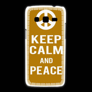 Coque Samsung Galaxy Express2 Keep Calm Peace Orange