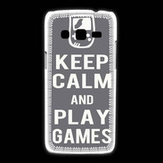 Coque Samsung Galaxy Express2 Keep Calm Play games Gris